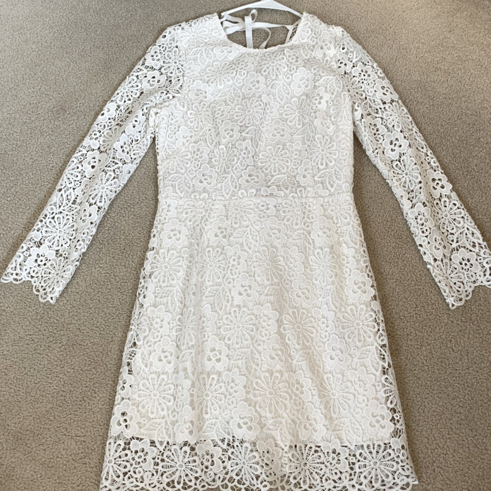 Cynthia Rowley White Lace Dress